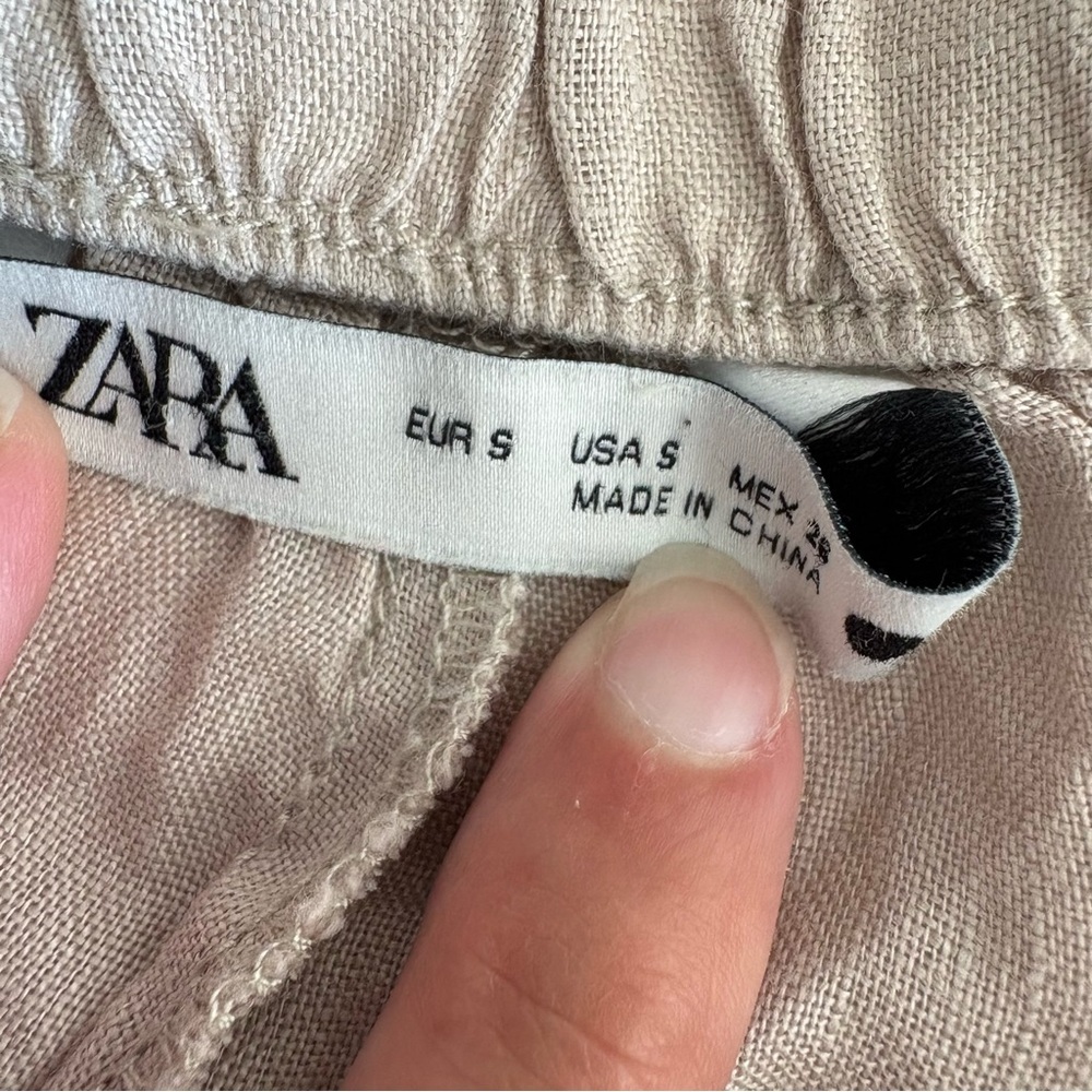 Zara linen pull on shorts size small - Picture 10 of 16